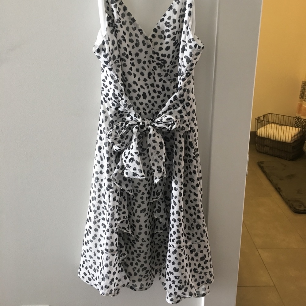 Cheetah print mini dress